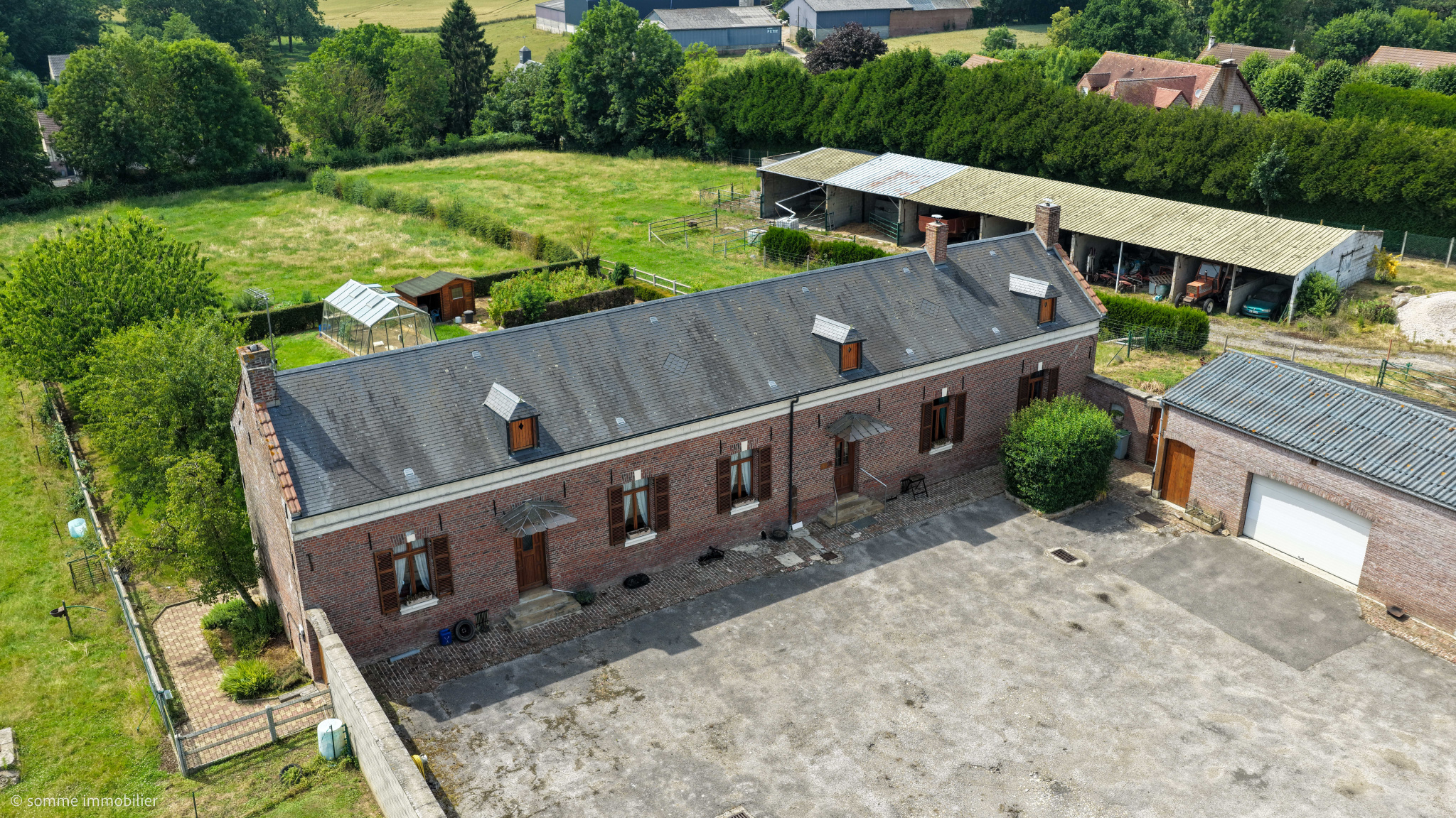 Immo80 – L'immobilier à Amiens et dans la Somme-CORPS DE FERME – LA VICOGNE